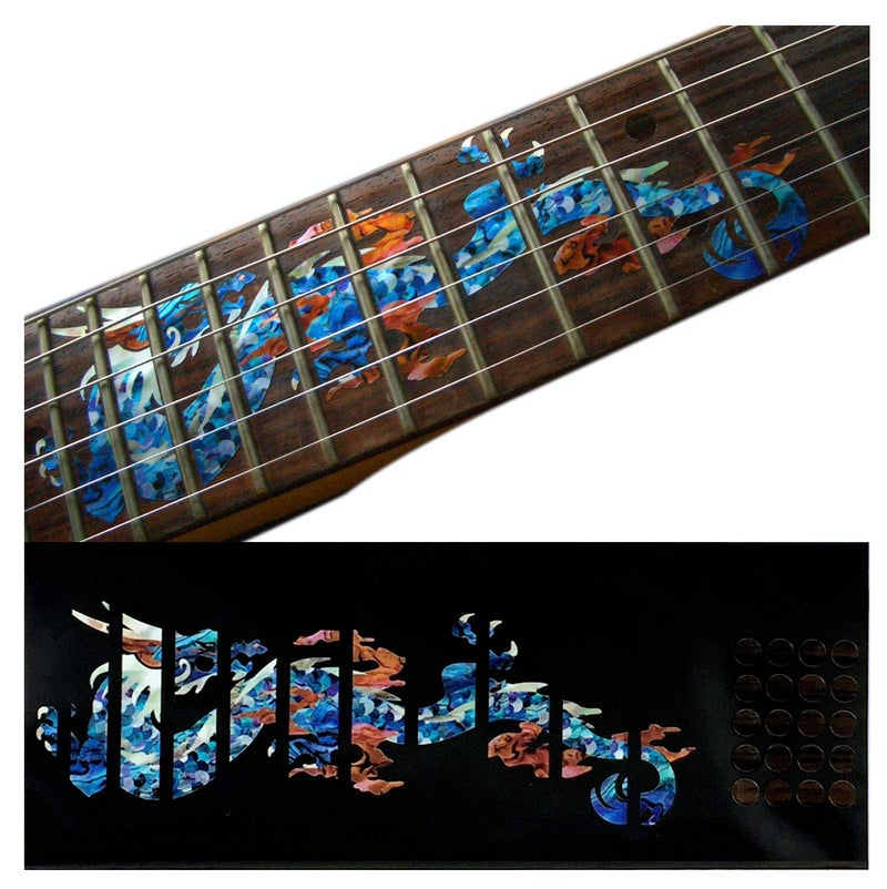 Inlaystickers ملصق جوكومو دراجون فريت أبلون الأزرق لآلة الجيتار - Image 1