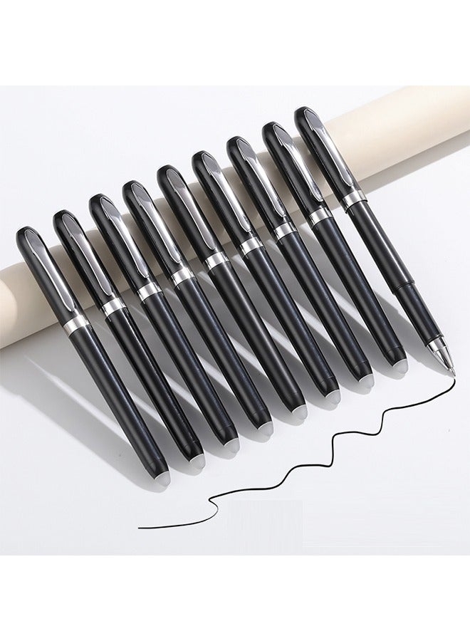 RIANCY 9PCS Erasable Gel Pen Set – 0.5mm Fine Tip, Black Ink, Smooth Writing & Clean Erasing with Cap, Ideal for School & Office  - Image 1
