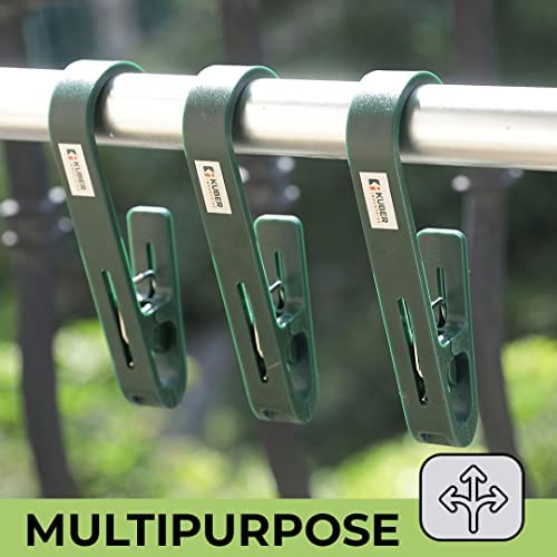 Kuber Industries Kuber Industries Multipurpose Bar Hooks Pins for Laundry Kitchen Wardrobe ABSDurable Strong GripEasy to Use Pack of 15 Green - Image 5