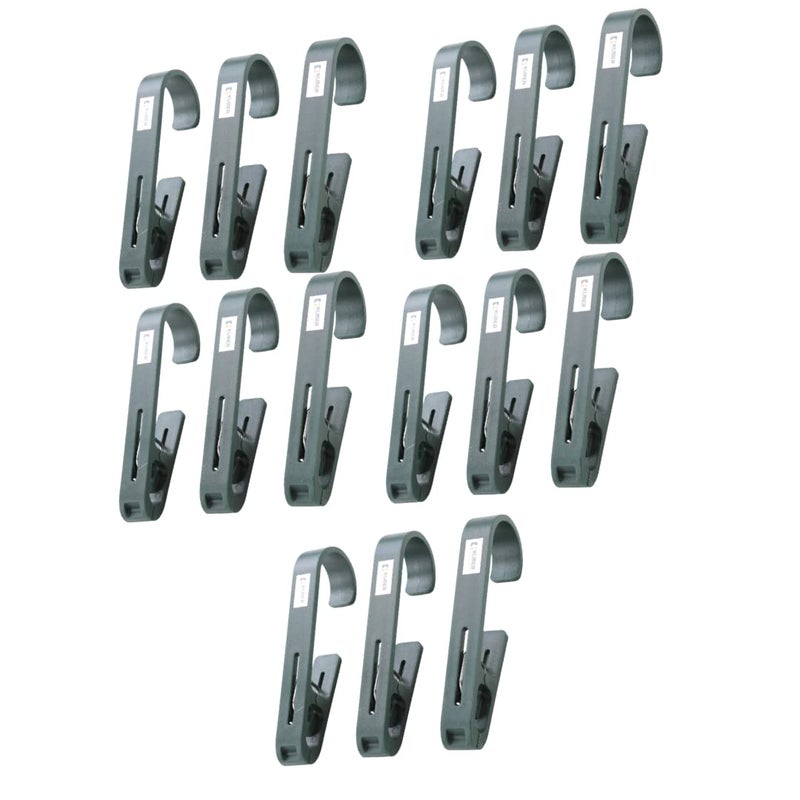 Kuber Industries Kuber Industries Multipurpose Bar Hooks Pins for Laundry Kitchen Wardrobe ABSDurable Strong GripEasy to Use Pack of 15 Green - Image 1