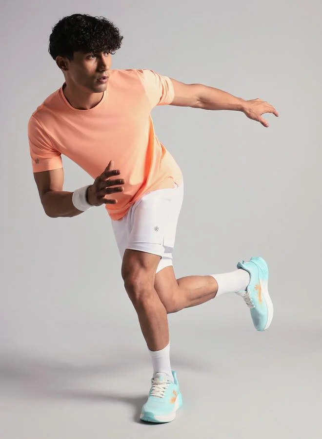 Cult Men Run Elevate White Integrated Shorts