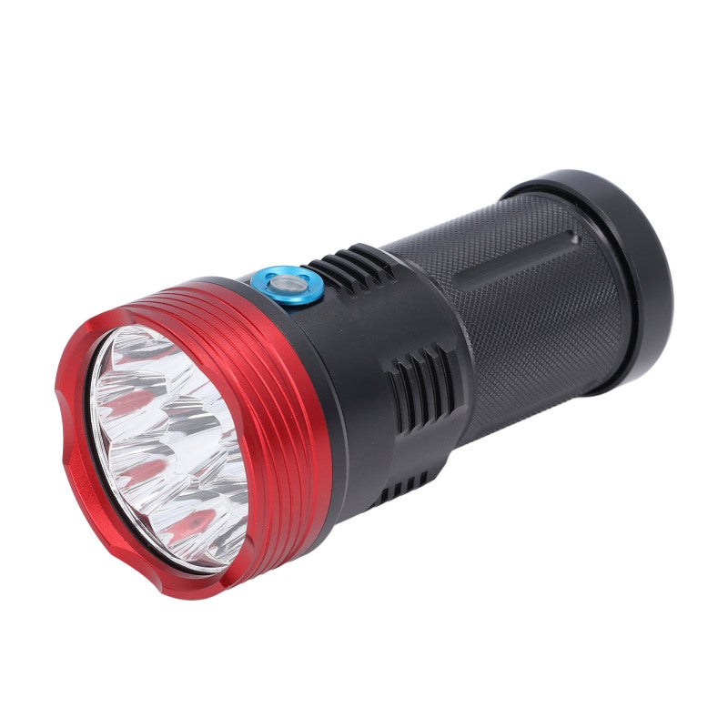 مصباح يدوي إضاءة LED عالي التألق: 8000 لومين ومقاوم للماء بنظام IPX5 مصنوع من سبائك الألومنيوم الجوي - مصباح يدوي تكتيكي بعمر خدمة لمعصرة المصباح T6 يبلغ 100000 ساعة للاستخدام الخارجي في التخييم والإصحاح المنزلي والحوادث الطارئة - Image 2