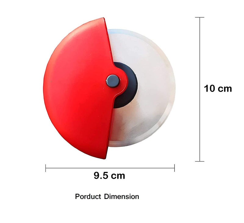 VENEXA Premium Pizza Cutter Smooth Rolling Blade Ideal for Cutting PizzaSandwichBreadsBurgerParatha Rotating Slicer Strong Handle Multipurpose 1 Pcs - Image 2