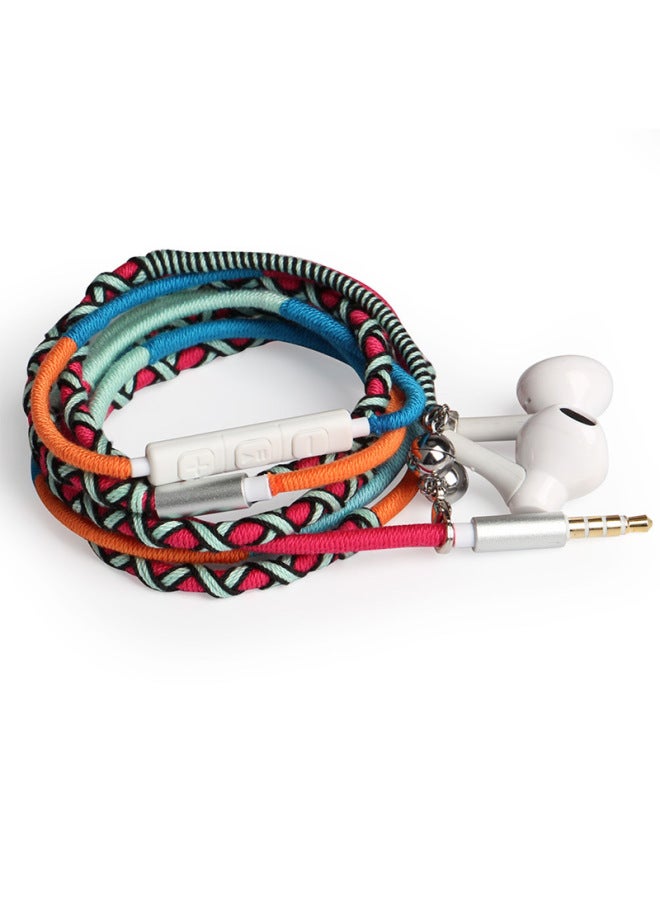 Audio Show URIZONS High Sound Quality In-ear Wired Hi-fi Wire-controlled Bracelet Braided Wire Earphone-Color:NL19#  - Image 3
