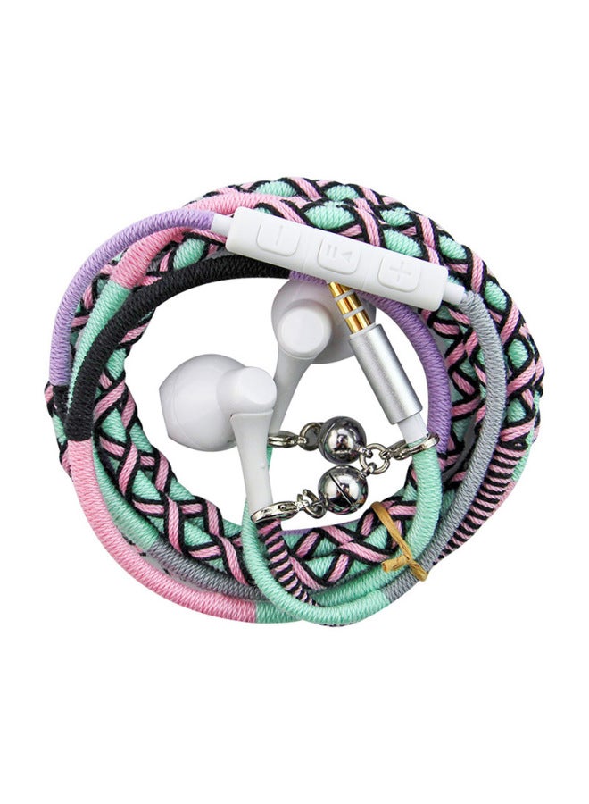 Audio Show URIZONS High Sound Quality In-ear Wired Hi-fi Wire-controlled Bracelet Braided Wire Earphone-Color:NL19#  - Image 2