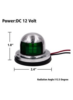 Excefore Navigation Lights Deck Mount New Marine Sailing Lights for Bow Side Port Starboard Pontoons Chandlery Boat Yacht Skeeter DC 12V Easy to Install Good Lighting  - Image 5