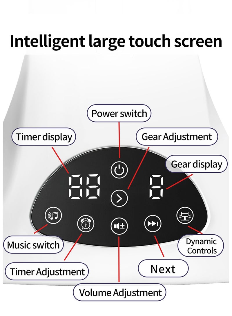 إبسون كرسي هزاز كهربائي للأطفال، مقعد هزاز للرضع بـ 5 سرعات، 8 تهويدات، يعمل بالبطارية أو المحول، مع جهاز تحكم عن بعد - Image 5