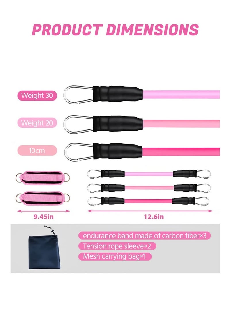 كيلا معدات تدريب القوة، أربطة مقاومة للكاحل مع أصفاد، أربطة للكاحل للتمرين، أربطة مقاومة للكاحل للساق، معدات تمرين للمؤخرة لتمارين الركلات الخلفية، تدريب لياقة الورك، أربطة تمارين لرفع الأثقال للنساء - Image 2