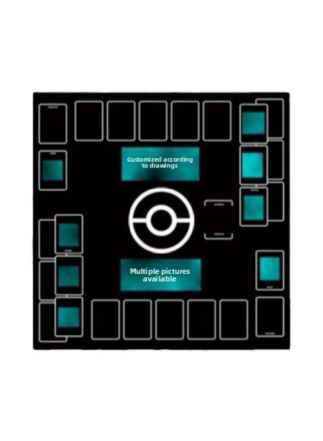 Baokemeng PTCG One Piece Card Pad Card Pad Game King Digital Baby Battle Pad DIY Single Double-Color:3mm-Pattern:600X600 - Image 5