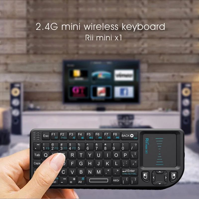 Rii X1 Mini Wireless Keyboard, English Version, Black - Image 4