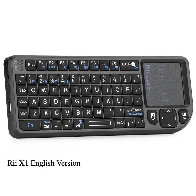 Rii X1 Mini Wireless Keyboard, English Version, Black - Image 1