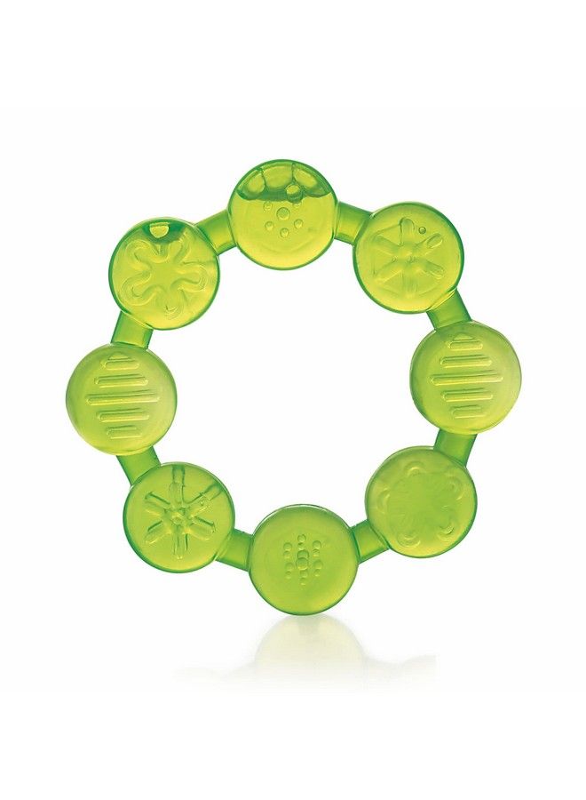 Beebaby Ring Shape Teethers For 6 To 12 Months Bpa Free. Cooling Water Filled Baby Teether Soft Teething Toy For Babies With Carry Case Soothes Gums And Easy To Grip (6 Months+) (Ringgreen) - Image 1