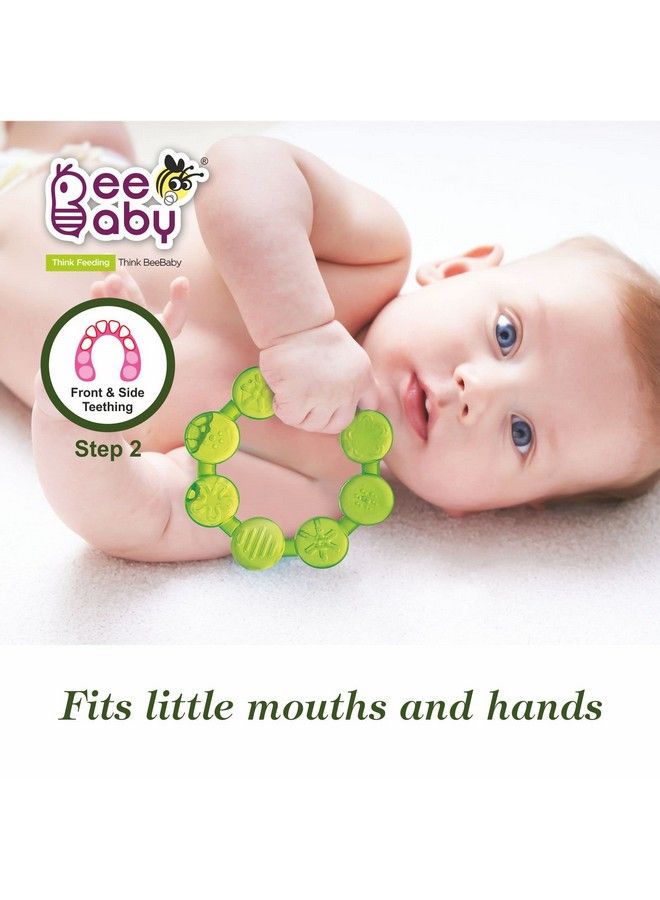 Beebaby Ring Shape Teethers For 6 To 12 Months Bpa Free. Cooling Water Filled Baby Teether Soft Teething Toy For Babies With Carry Case Soothes Gums And Easy To Grip (6 Months+) (Ringgreen) - Image 4