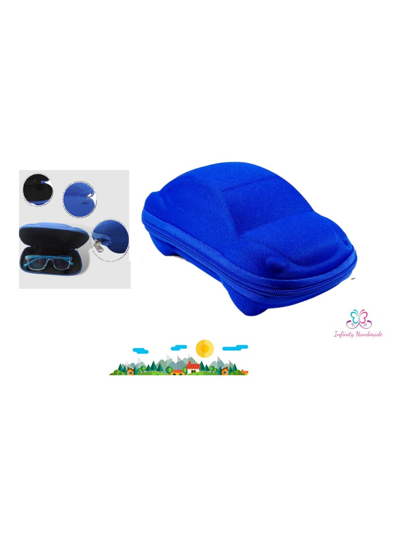 Generic Children Glasses Case, for Kids Boys Girls Car Shape Lightweight Glasses Box Vintage Portable Zipper Glasses Case,Exclusive from Seller INFINITYHANDMADE Only  - Image 4