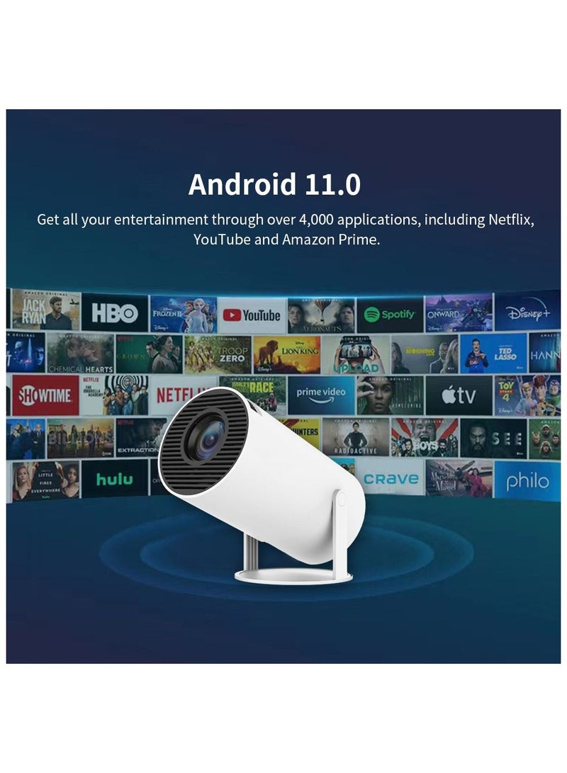 HY300 Projector Full HD 1080P Smart Compatible with 4K 8000 Lumens Android 11 Video Home Cinema  - Image 2