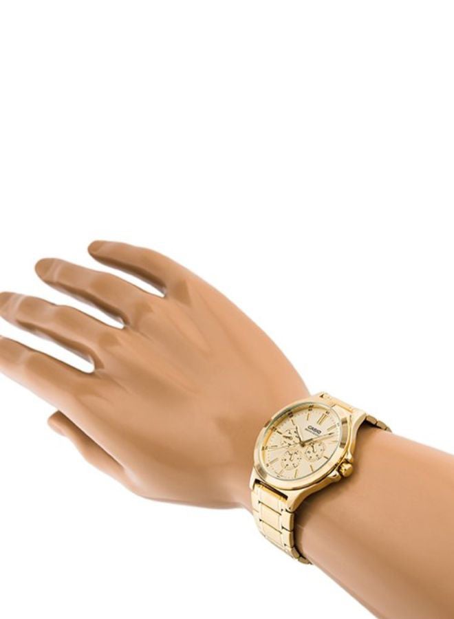 CASIO Women Stainless Steel Analog Wrist Watch LTP-V300G-9AUDF - 33 mm - Gold - Image 3