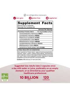 jarrow formulas Jarrodophilus Eps Daily Gut Balance Probiotic 10 Billion Cfu 120 Veggie Caps 60 Servings 8 Clinically Studied Strains Regulate & Maintain Intestinal Tract Health  - Image 5