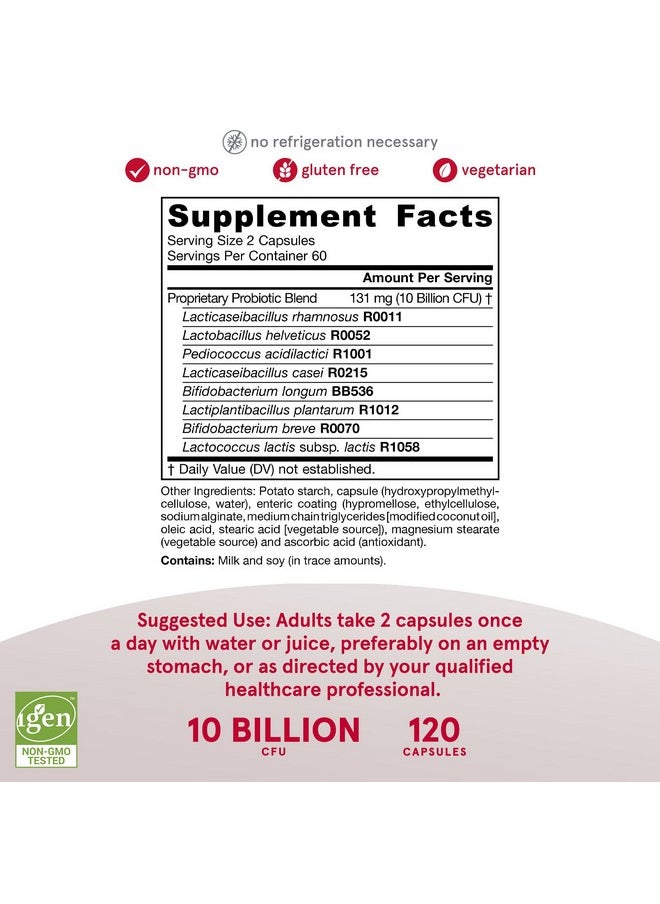 jarrow formulas - Jarrodophilus Eps Daily Gut Balance Probiotic 10 Billion Cfu 120 Veggie Caps 60 Servings 8 Clinically Studied Strains Regulate & Maintain Intestinal Tract Health - Image 1