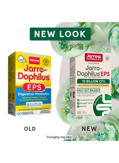 jarrow formulas Jarrodophilus Eps Daily Gut Balance Probiotic 10 Billion Cfu 120 Veggie Caps 60 Servings 8 Clinically Studied Strains Regulate & Maintain Intestinal Tract Health  - Image 3