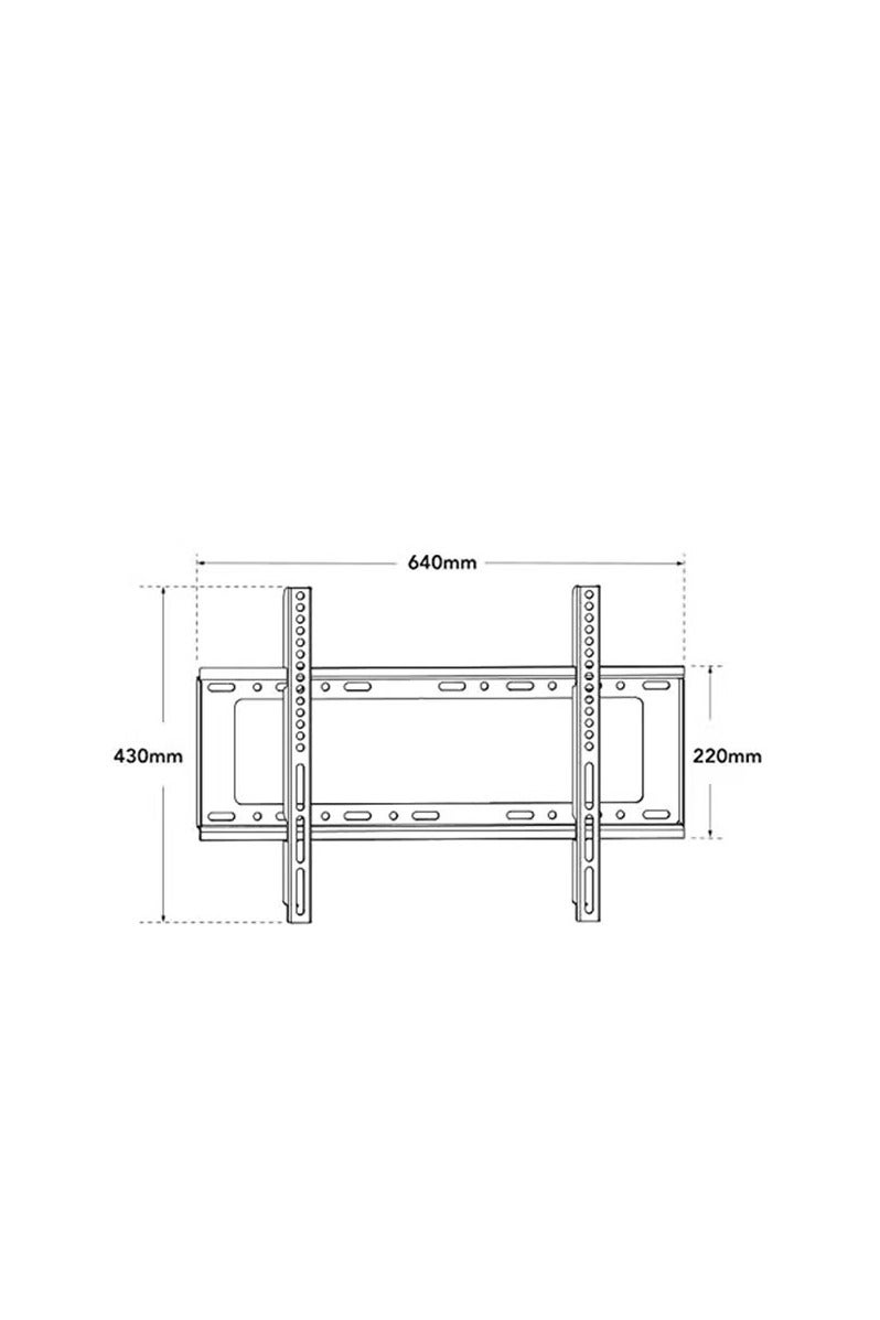 Slim TV Wall Mount for TVs 32-65 inch – Space-Saving Design, Holds TV 1.25 Inches from Wall Black - Image 3