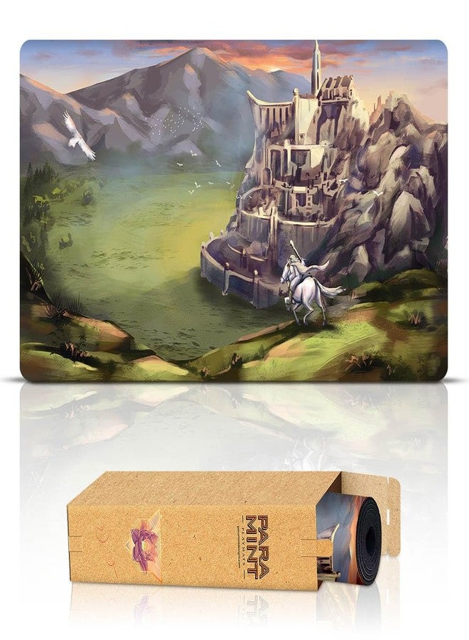 Paramint Minas Tirith (Stitched) - MTG Playmat - Compatible with Magic The Gathering Playmat - Original Play Mat Art Designs & Accessories - Image 1