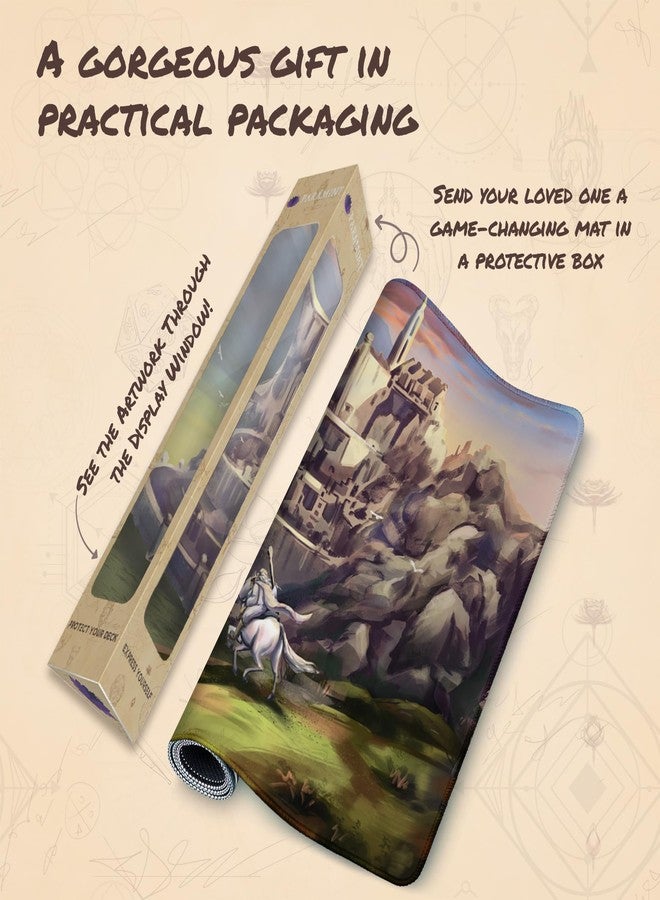 Paramint Minas Tirith (Stitched) - MTG Playmat - Compatible with Magic The Gathering Playmat - Original Play Mat Art Designs & Accessories - Image 5