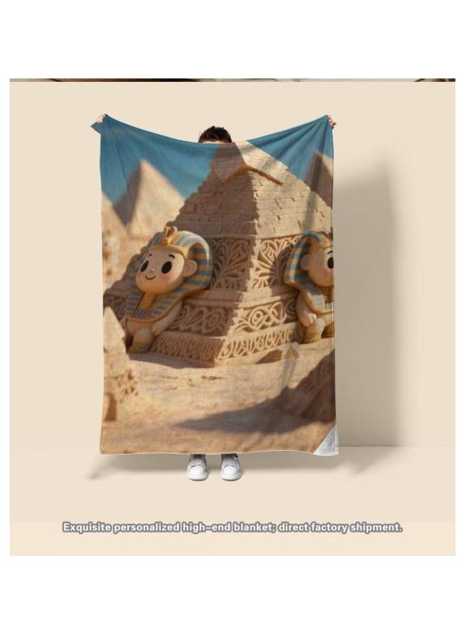 general Flannel thin blanket (warm and comfortable, suitable for sleep, gaming, dust removal and sandproof) 150cm*200cm - 665 - Image 4