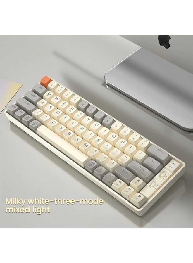 جي كيه لوحة مفاتيح ميكانيكية لاسلكية متعددة الأوضاع بلوتوث سلكي 5.0 2.4 جرام للاتصال السلس وأداء الألعاب - Image 5