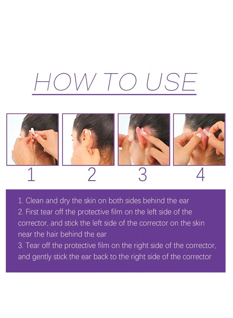 إيلهو مجموعة من 6 أدوات تجميلية لتصحيح بروز الأذن - منتجات العناية التصحيحية للأذن لتصحيح بروز الأذن بدون جراحة من عمر 3 سنوات. - Image 4
