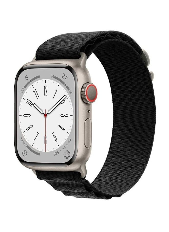 NIBEMINENT - Replacement Apple Watch Ultra Alpine Loop Band Strap Compatible with Compatible with 42mm(Series 10)/41mm/40mm/38mm for All Series Black - Image 1