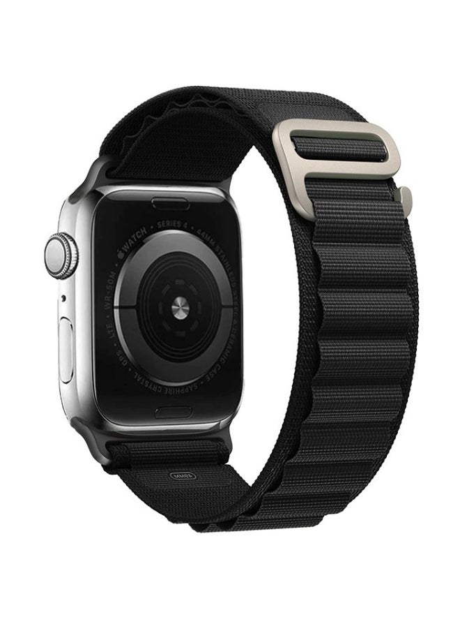 NIBEMINENT - Replacement Apple Watch Ultra Alpine Loop Band Strap Compatible with Compatible with 42mm(Series 10)/41mm/40mm/38mm for All Series Black - Image 1