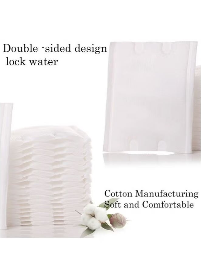 Generic 200 PCS Hypoallergenic Facial Cleansing Squares Cotton Pads, Facial Lip & Eye Makeup Remover Pads, Thickening Pure Cotton Cosmetic Cotton  - Image 2