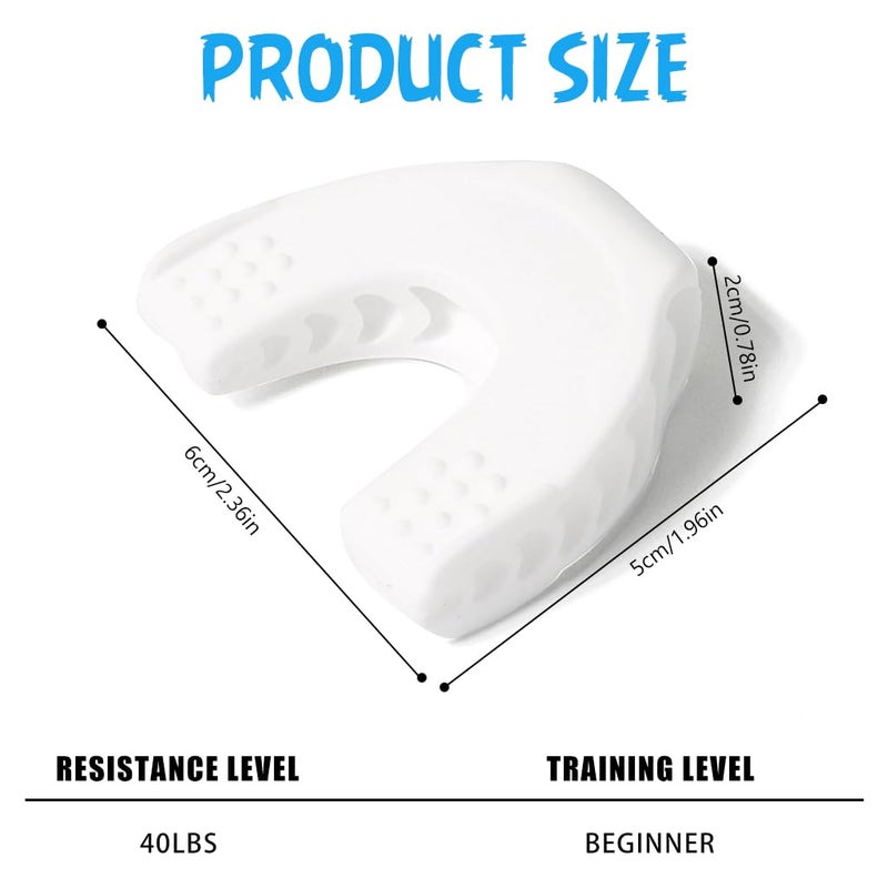 maycreate Proberos 40lbs Jaw Exerciser Tool for Men Women Foodgrade Silicone Jawzrsize Exerciser Tool Jaw Exerciser  - Image 2