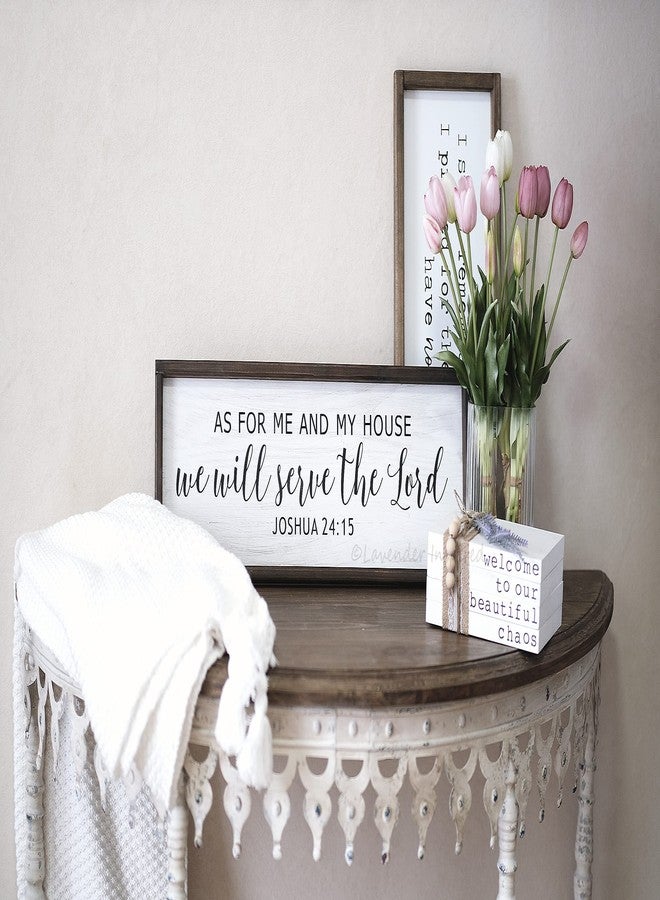 Lavender Inspired As For Me and My House We Will Serve the Lord-Farmhouse Wall Decor - Image 3