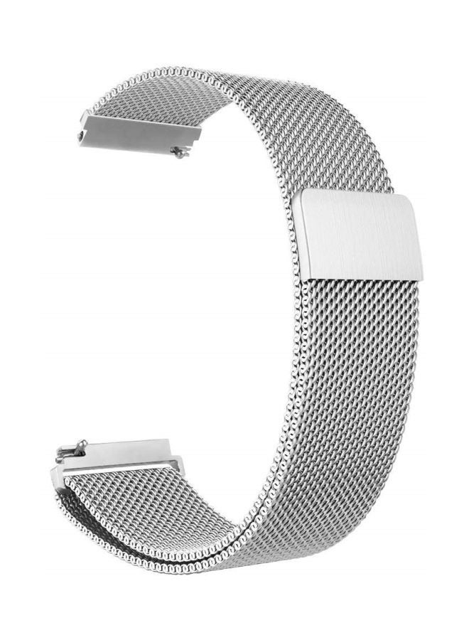 Replacement Watch Band flat head with switch pin For Huawei GT 2 /Honor MagicWatch/MagicWatch 2 /Huawei GT Series  20mm Silver - Image 1