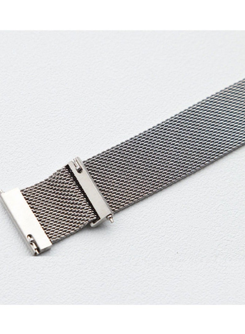 Replacement Watch Band flat head with switch pin For Huawei GT 2 /Honor MagicWatch/MagicWatch 2 /Huawei GT Series  20mm Silver - Image 4