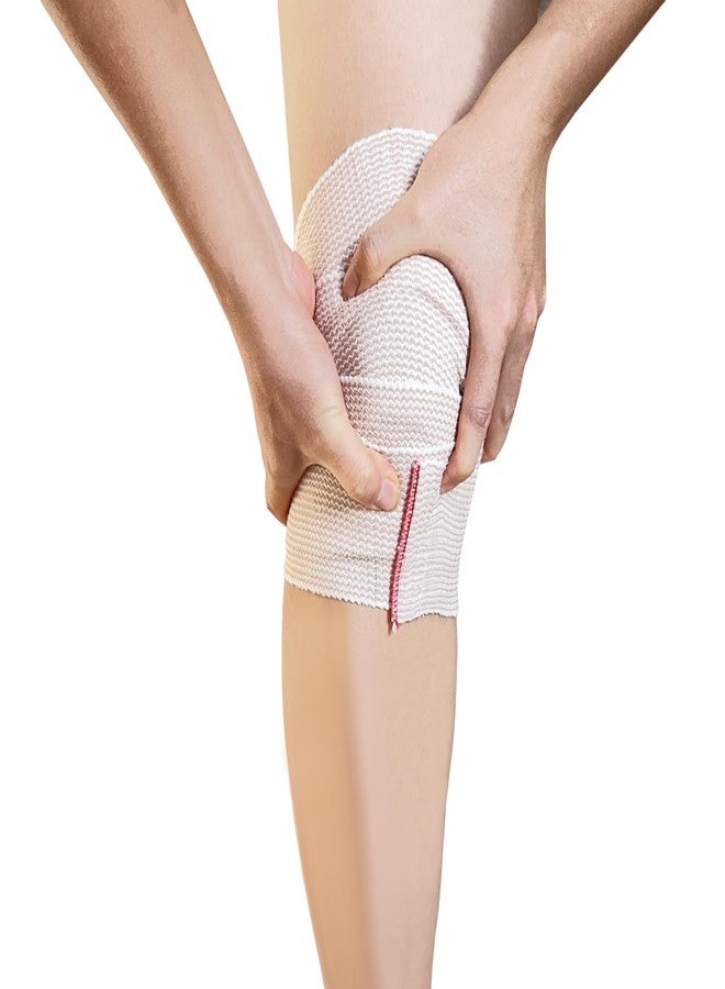 Sgozam Elastic Bandage Wrap for Knee Pain Relief, Knee Support Brace with Hook Touch Fastener at Both Ends, Knee Protector for Basketball, Football, Volleyball, Running, Gym, Badminton, Weightlifting (Width 7.5cm) - Image 3
