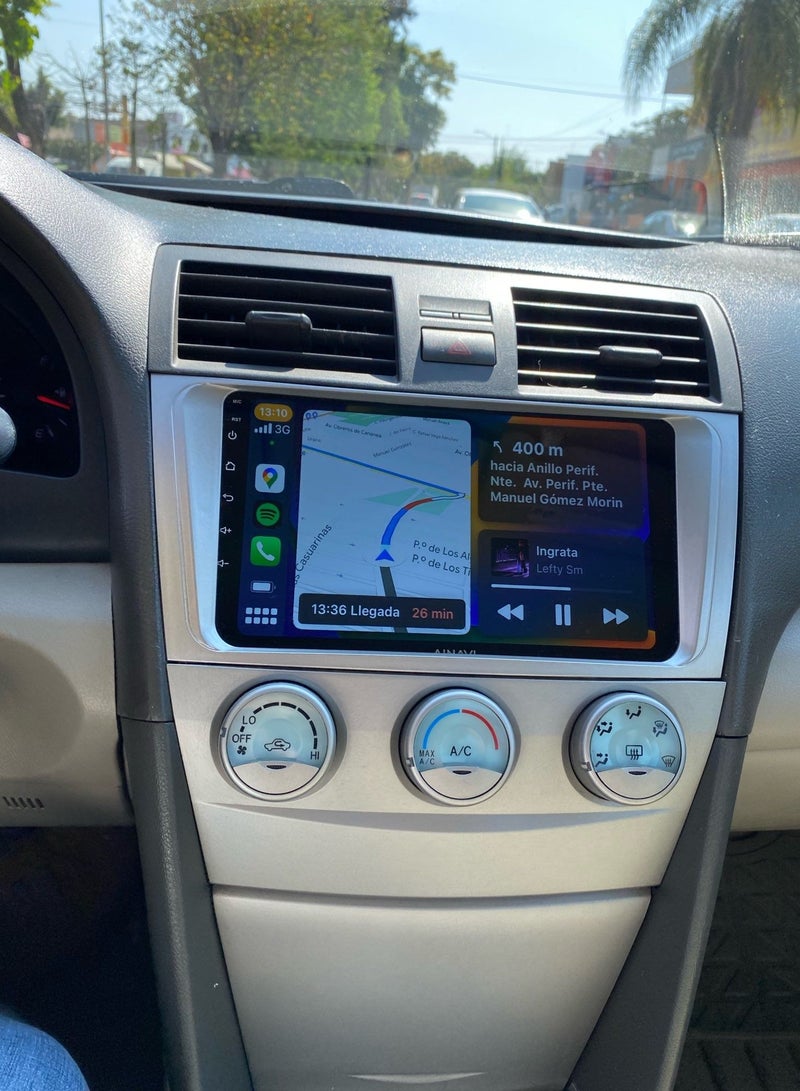 رايموس شاشة أندرويد لتويوتا كامري 2006 إلى 2011 4 جيجابايت من ذاكرة الوصول العشوائي تدعم أبل كاربلاي أندرويد أوتو لاسلكي QLED شاشة تعمل باللمس كاميرا DSP AHD متضمنة دعم بطاقة SIM - Image 2