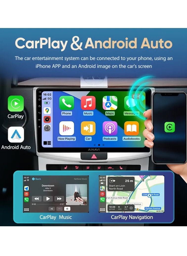 رايموس شاشة أندرويد لتويوتا كامري 2006 إلى 2011 4 جيجابايت من ذاكرة الوصول العشوائي تدعم أبل كاربلاي أندرويد أوتو لاسلكي QLED شاشة تعمل باللمس كاميرا DSP AHD متضمنة دعم بطاقة SIM - Image 5