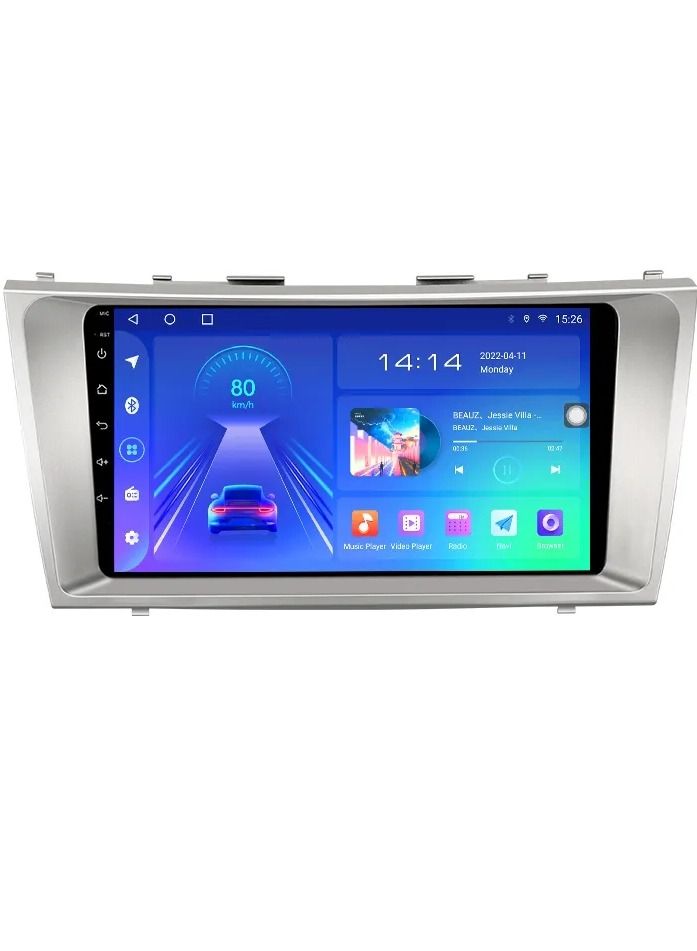 رايموس شاشة أندرويد لتويوتا كامري 2006 إلى 2011 4 جيجابايت من ذاكرة الوصول العشوائي تدعم أبل كاربلاي أندرويد أوتو لاسلكي QLED شاشة تعمل باللمس كاميرا DSP AHD متضمنة دعم بطاقة SIM - Image 4