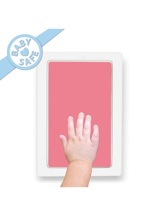 Tiny Gifts Extra Large Clean Touch Ink Pad for Baby Handprints and Footprints – Inkless Infant Hand & Foot Stamp – Safe for Babies, Doesn't Touch Skin – Perfect Family Memory or , Pink - Image 4
