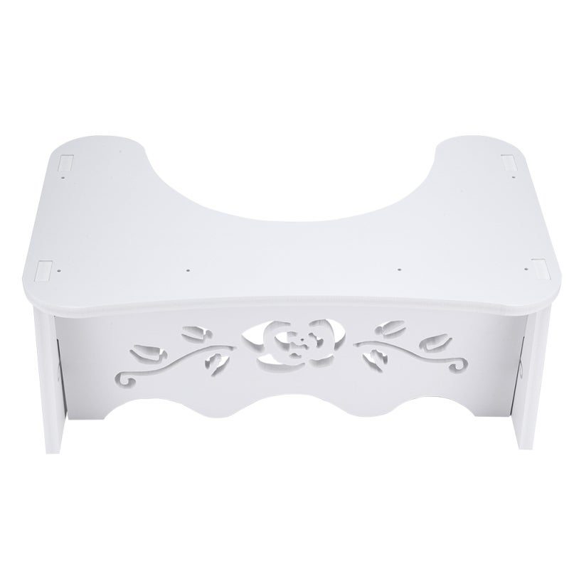 Toilet Stool 7 Inch MDF 35 Degree Angle - Hemorrhoid Prevention Constipation Relief Squatting Stool for Home Bathroom Kids and Adults - Image 1