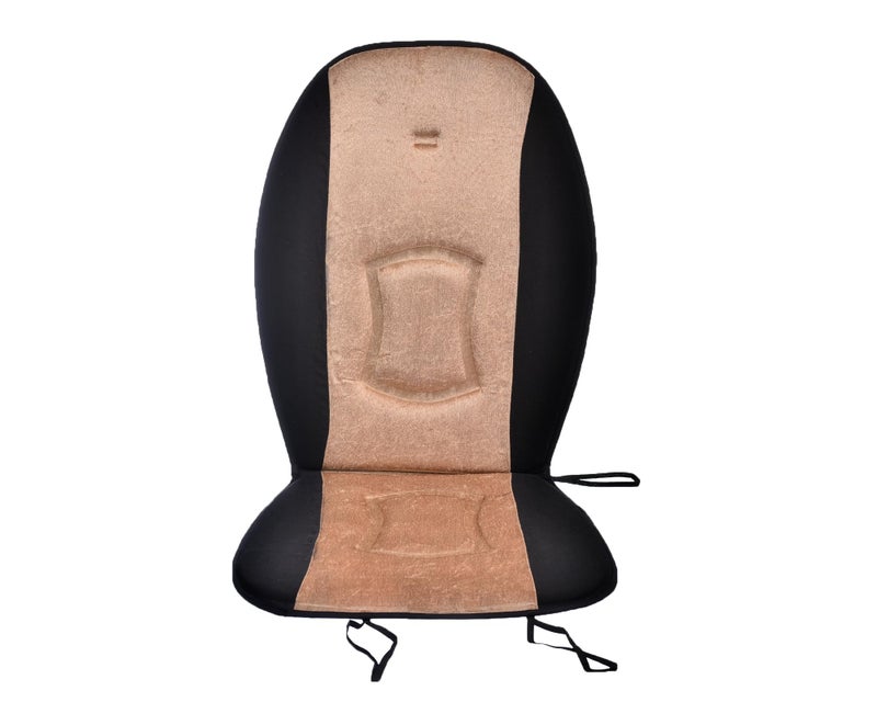 Generic ND319 Set Of 2 Pieces Of Car Seats Covers With Perfect Design, Premium And Long Lasting Material - Beige Black - Image 1