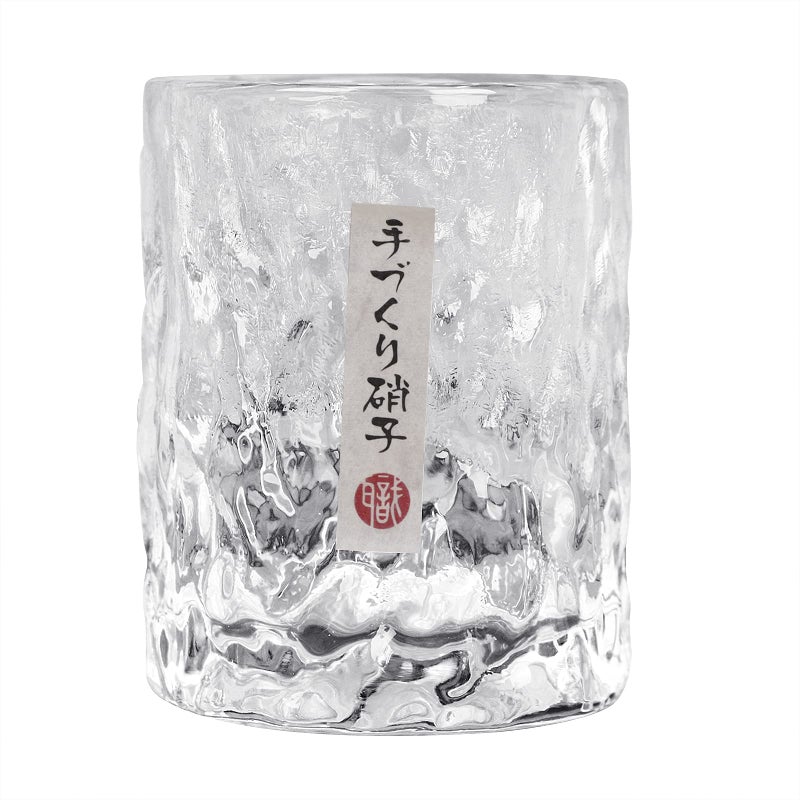 Japanese Whiskey Glass  Handmade Old Fashioned Tumbler  Crystal Hammer Figure Finish  Thickened Drinking Cup for Whiskey Beer Brandy Cocktail Scotch for Men Dad Daddy Fathers Day