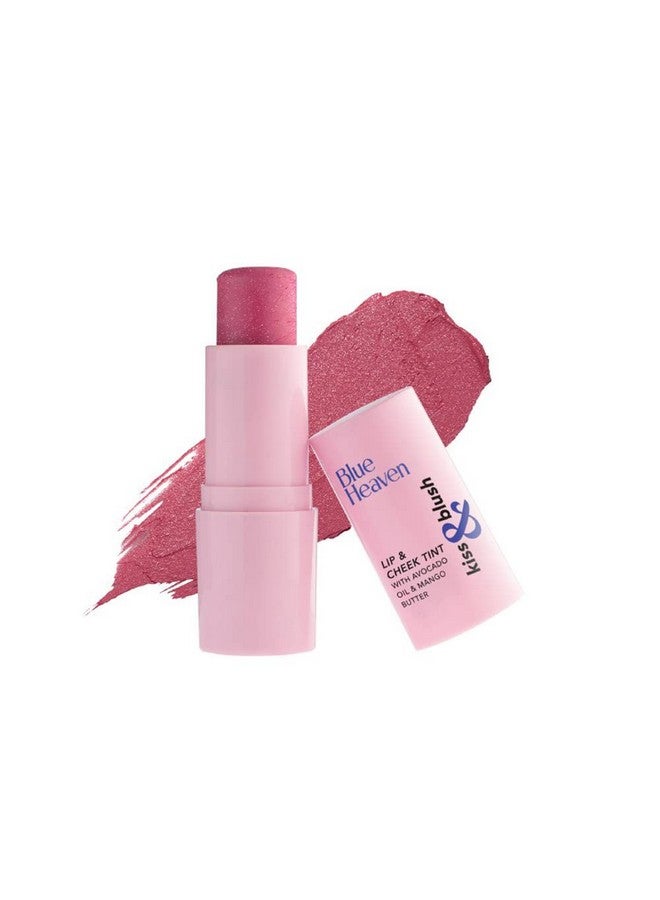 بلو هيفن أحمر الخدود والقبلات، لون الشفاه والخدود والعينين، لون وردي غامق، 8.5 جم - Image 1