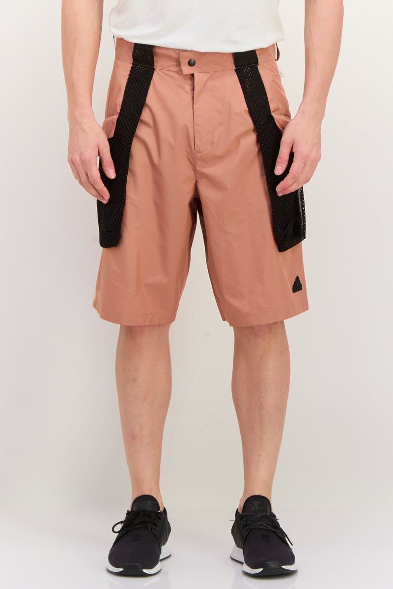 Adidas Men Sportswear Fit Training Shorts, Light Brown  - Image 1