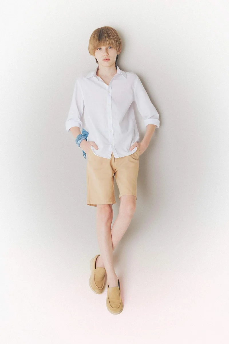 DeFacto Boy Regular Fit Linen Look Shirt