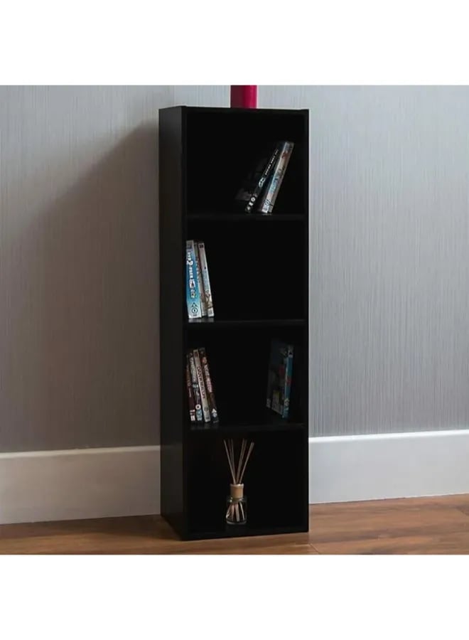 ماركيرو جروب خزانة كتب حديثة قائمة بذاتها من 5 طبقات مع أرفف مفتوحة وتصميم أنيق وبسيط - رف تخزين طويل للكتب والديكور ولوازم المكتب - مثالي لغرفة المعيشة أو غرفة النوم أو الدراسة  - Image 1