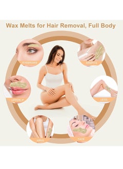 Joyeworld Hard wax beads, 400g wax beads for hair removal, hard wax for sensitive skin, for facial and full body hair removal at home, wax beads for women (cream)  - Image 2