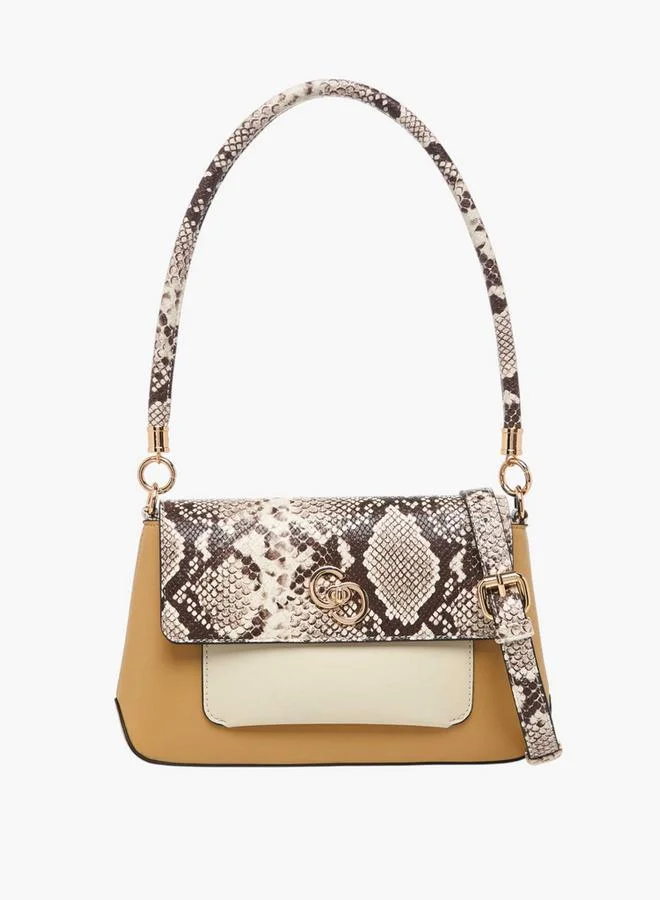 سيليست حقيبة كروس بودي بطبعة حيوان مع حزام قابل للفصل